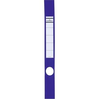 Durable selvklæbende rygetiket til mapper ordofix® 40x390mm, blå, 10 stk