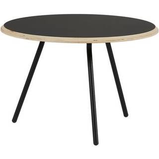 Woud Soround Sofabord Sort Laminat Ø75 H49