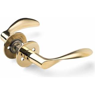 Arne Jacobsen dørhåndtag - AJ111 dørgreb i blank messing 111 mm, stor model • d line