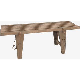 Hillerstorp, D-bench Bænk 120 cm Gråolieret asketræ