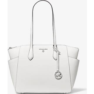 MK Marilyn Medium Saffiano Leather Tote Bag - White - Michael Kors - ONE SIZE
