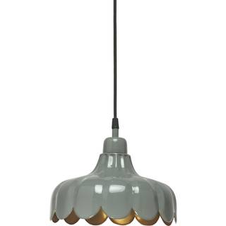 PR Home hængelampe Wells Small, grøn/guld, Ø 24 cm, stik