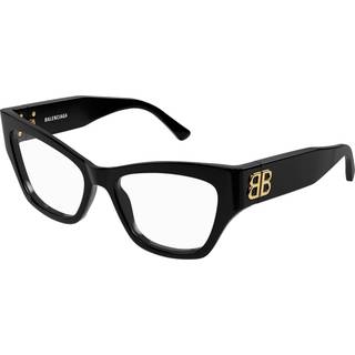 Balenciaga Kvinde BB0362O 001 Optiske stel Acetat Sort Transparent Cat Eye