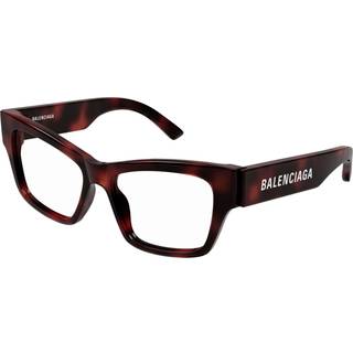 Balenciaga Kvinde BB0378O 002 Optiske stel Acetat Havana Transparent Cat Eye