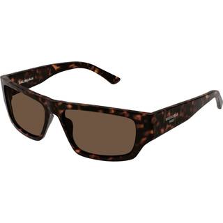 Balenciaga Mand BB0366S 002 Solbriller Acetat Havana Brun Firkantet