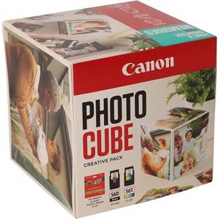 Canon Photo Cube Creative Pack - 2-pack - black colour (cyan magenta yellow) - original - glossy - ink cartridge / paper kit