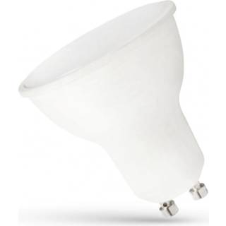 Spectrum 7,5W LED pære - GU10, 230V, matteret hvid plast - Dæmpbar : Ikke dæmpbar, Kulør : Neutral