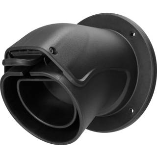 Deltaco e-Charge holder for type 2 stik, vinklet, sort