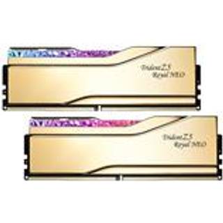 G.Skill Trident Z5 Royal Neo RGB DDR5-6400 - 32GB - CL30 - Dual Channel (2 pcs) - AMD EXPO - Guld med RGB