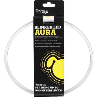 Aura LED Blinkende Halsbånd Gul