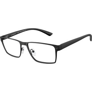 Emporio Armani Mand EA1157 3001 Optiske stel Metal Sort Transparent Firkantet Normal