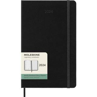 Moleskine 2024 Weekly Planner 12m Large Black Hard Cover (5 X 825)