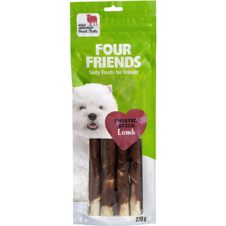 FourFriends Twisted Stick Lamb 25 cm - 4 stk.