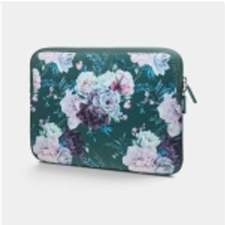 Trunk MacBook Pro/Air 13" Sleeve Green Flower ➜ På lager online og i 14 butikker