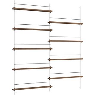 Moebe Magazine Shelving MS.180.2 Røget Eg/Hvid