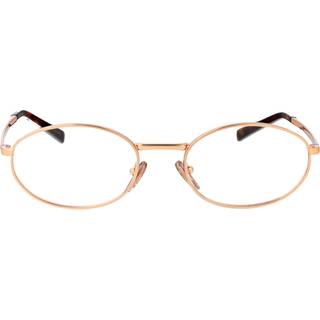 Prada Kvinde PR A57V ZVF1O1 Optiske stel Metal Guld Transparent Rund Normal