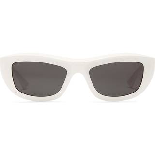 Bottega Veneta Unisex BV1326S 004 Solbriller Injiceret Elfenben Brun Geometrisk
