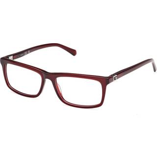Guess Mand GU50190 069 Optiske stel Acetat Bordeaux Firkantet Normal