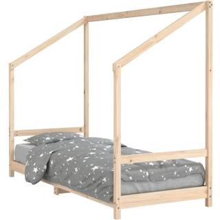 sengeramme til juniorseng 80x200 cm massivt fyrretræ