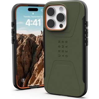 iPhone 16 Pro UAG CIVILIAN Series Bagside Cover - MagSafe Kompatibel - Olive Drab