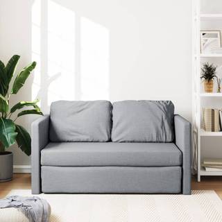2-I-1 Sovesofa 112X174X55 Cm Stof - Lysegrå