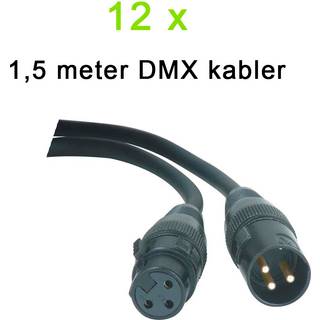 DMX Kabel Pakke (12x1,5m)