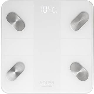 Smart badevægt med 18 sundhedsanalyser og Tuya-app - Hvid