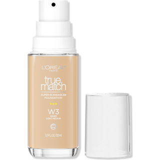 L'Oreal Paris True Match Super-Blendable Foundation Medium Dkning Flydende Foundation Makeup W3 Light Medium 1 Fl Oz