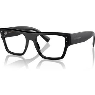 Dolce & Gabbana Mand DG3384 501 Optiske stel Acetat Sort Transparent Firkantet Normal