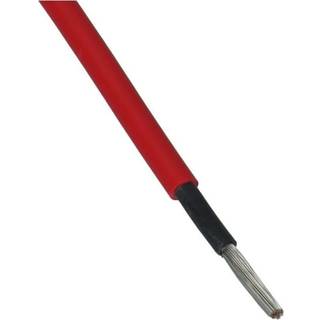 Solcellekabel 1X6 mm² rød - Pris pr. meter