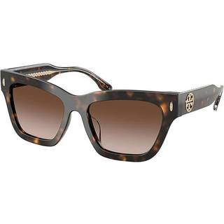 Tory Burch TY7208U 172813 54 Solbriller Kvinder Tortoiseshell - Dark Tortoiseshell - 54mm