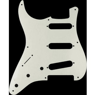 Fender Vintage-stil pickguard til venstrehåndede '57 Stratocaster LH 8-huls hvid 3-pickups