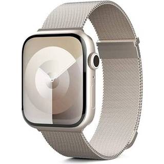 Apple Watch (38/40/SE/41/42mm) Epico Milanese+ (Plus) Rem i Rustfri Stål - Starlight