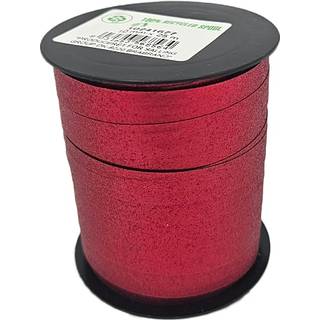 Gavebånd 10mm x 25 m - rød/glimmer (På lager i butik)