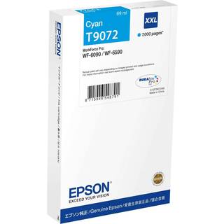 Epson T9072 - XXL size - cyan - original - ink cartridge - Blækpatron Cyan