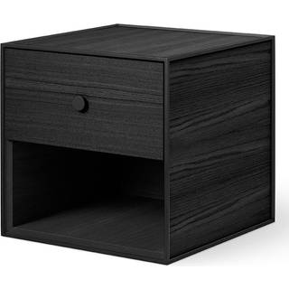 Audo Copenhagen Frame 35 Sengebord Med 1 Skuffe - Sengebord Askefinér Sortbejdset Ask - 71073-001704