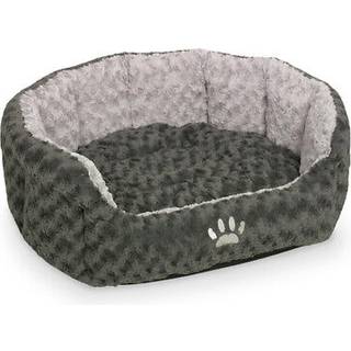 Komfort bed oval SEOLI - 55 x 50 x 21 cm - Grå