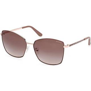 Guess Kvinde GU00149 58F Solbriller Metal Beige Brun Firkantet Normal