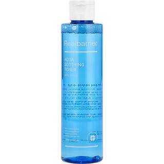 Real Barrier Aqua Soothing Toner 6,76 Fl Oz Fugtgivende for at lindre opvarmet hud Hyaluronsyre Kling Beroligende Toner Mildt syrlig toner med h