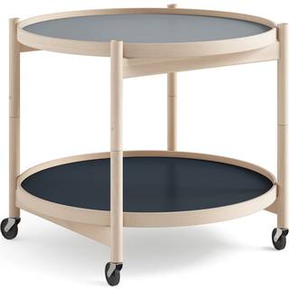 Brdr. Krüger Bølling Tray Table model 60 rullebord water, ubehandlet understel i bøg