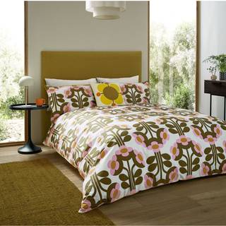 Orla Kiely Orla Kiely Buttercup Dynebetræk og pudebetræk 100% bomuldssæt