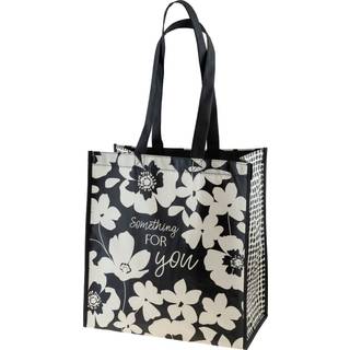 Karma Genanvendelige gaveposer - taske og gavepose med håndtag - Perfekt til fødselsdagsgaver og festposer Rpet 1 Ink blomster stor