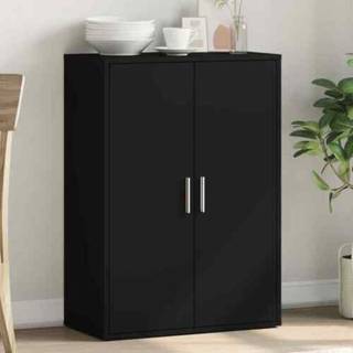 Skænk 60X31X84 Cm Konstrueret Træ Etræsfarve - Sort