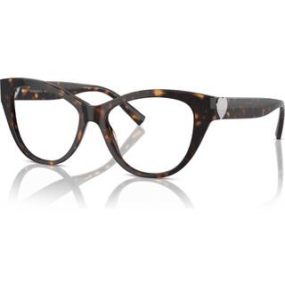 Tiffany Kvinde TF2251 8015 Optiske stel Acetat Skildpadde Transparent Cat Eye Normal