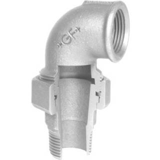 Georg Fischer vinkelunion 90° galvaniseret 1.1/2'' muffe-nippel