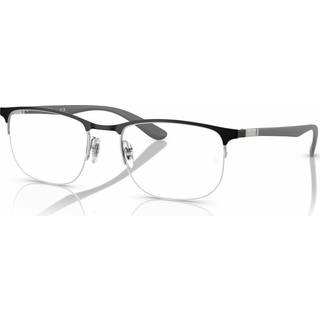 Ray - Ban Unisex RX6513 3163 Optiske stel Metal Sort Transparent Geometrisk Normal