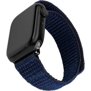 Apple Watch (38/40/SE/41/42mm) Fixed Nylon Smartwatch Rem - Mørkeblå