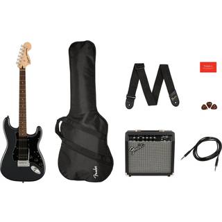 Fender Squier Affinity Series Stratocaster HSS Pack LRL Charcoal Frost Metallic Elektrisk guitar