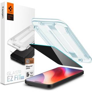 iPhone 16 Pro Max Spigen EZ Fit Glas.tR Skærmbeskyttelse - Privacy Filter - Case Friendly - Gennemsigtig