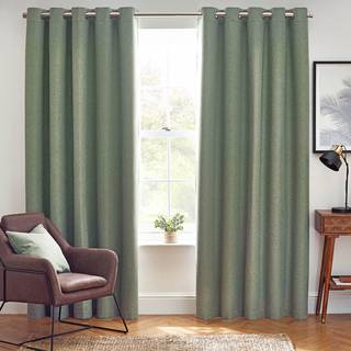 Furn furn. Eucalyptus Dawn 100% Blackout Thermal Eyelet Curtains